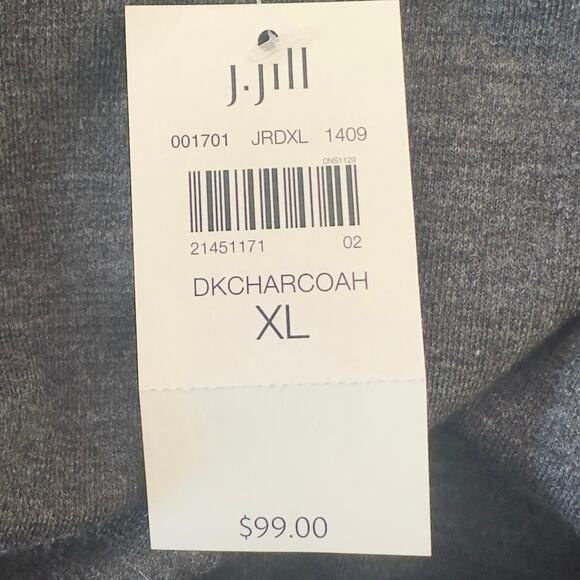 NWT J. Jill Ponte Knit Crew Pullover Patch Pockets Relaxed Shirt Dress Size XL - Picture 5 of 10